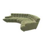 Bretz CLOUD 7 Sofa Z154 aus der seitlichen Perspektive im Bezug 668439 salvia