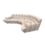 Bretz CLOUD 7 Sofa Z154 aus der seitlichen Perspektive im Bezug 673948 boa greige