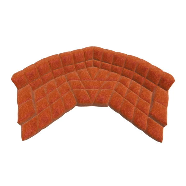 Bretz CLOUD 7 Sofa Z154 im Bezug 642960 orange