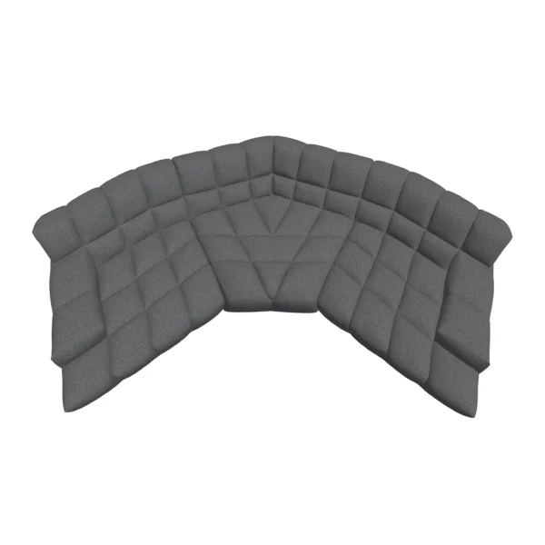 Bretz CLOUD 7 Sofa Z154 im Bezug 657280 stone grey