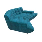 Bretz CLOUD 7 Sofa G154 aus der seitlichen Perspektive im Bezug 659622 curacao