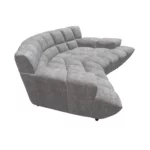 Bretz CLOUD 7 Sofa G154 aus der seitlichen Perspektive im Bezug 659681 feather grey