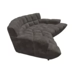 Bretz CLOUD 7 Sofa G154 aus der seitlichen Perspektive im Bezug 659685 frappé