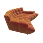 Bretz CLOUD 7 Sofa G154 aus der seitlichen Perspektive im Bezug 668466 goldfish