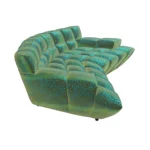 Bretz CLOUD 7 Sofa G154 aus der seitlichen Perspektive im Bezug 673932 boa tuerkis