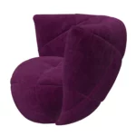 Bretz TERATAI Sessel A106 aus der seitlichen Perspektive im Bezug 668417 deep purple