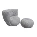 Bretz TERATAI Sessel & Hocker A106 & C106 im Bezug 659681 feather grey