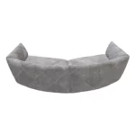 Bretz TERATAI Sofa G106 aus der Rückansicht im Bezug 659681 feather grey