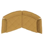 Bretz TERATAI Sofa G106 aus der Vogelperspektive im Bezug 657275 caramel