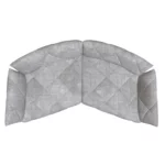 Bretz TERATAI Sofa G106 aus der Vogelperspektive im Bezug 659681 feather grey