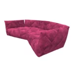 Bretz TERATAI Sofa G106 aus der seitlichen Perspektive im Bezug 641916 pink