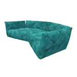 Bretz TERATAI Sofa G106 aus der seitlichen Perspektive im Bezug 641934 dark cyan