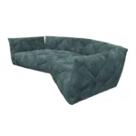 Bretz TERATAI Sofa G106 aus der seitlichen Perspektive im Bezug 641984 powder grey