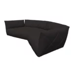 Bretz TERATAI Sofa G106 aus der seitlichen Perspektive im Bezug 657289 warm graphit