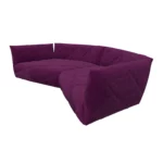 Bretz TERATAI Sofa G106 aus der seitlichen Perspektive im Bezug 668417 deep purple