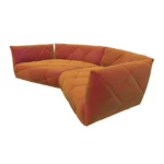 Bretz TERATAI Sofa G106 aus der seitlichen Perspektive im Bezug 668466 goldfish