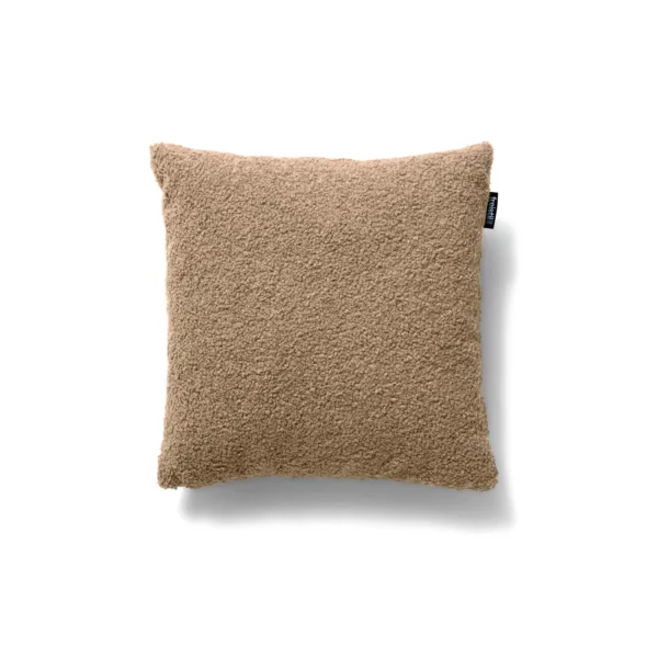 freistil 173 Polster-Kissen im Teddy-Bezug 6533 braunbeige, 35 x 35 cm