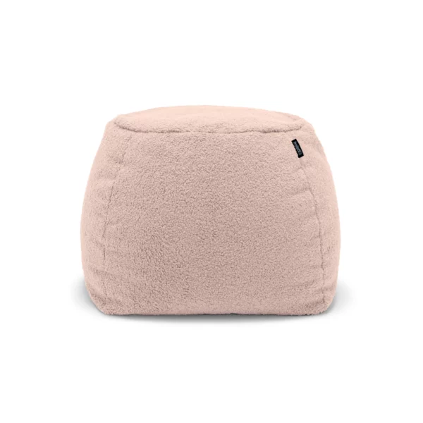 freistil 173 Pouf rund im Teddy-Bezug 6531 perlweiss