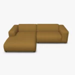 freistil 187 Sofa mit Longchair links in der Breite ca. 280 cm im Stoff-Bezug 3045 braunbeige