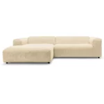 freistil 187 Sofa mit Longchair links 4601 elfenbein