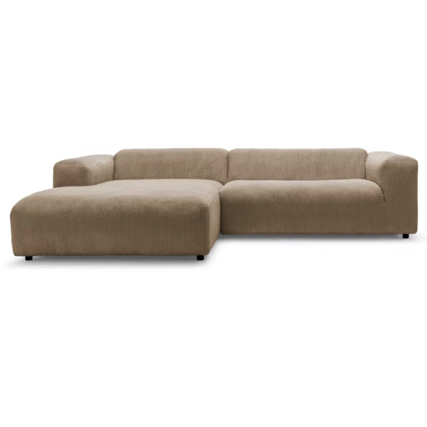 freistil 187 Sofa mit Longchair links 4602 cappuccino