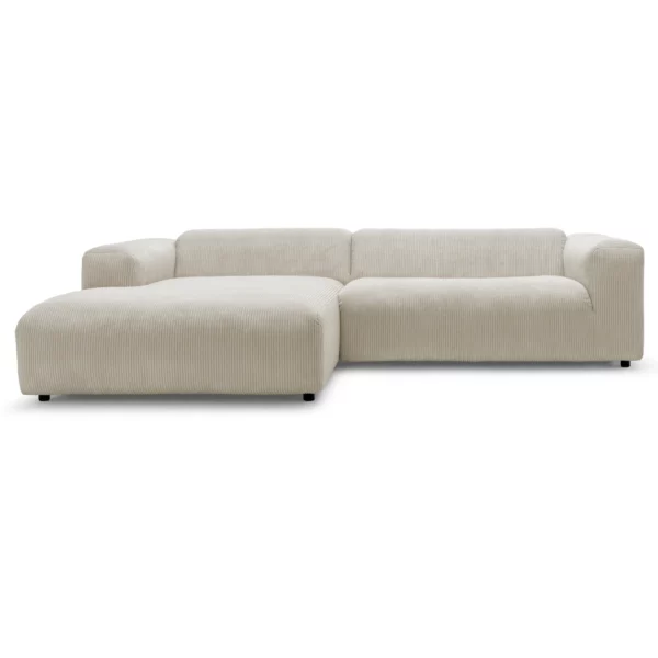 freistil 187 Sofa mit Longchair links 4603 naturgrau