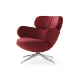 Pode BIBO Sessel im Leder-Bezug Fusion 6620 garnet