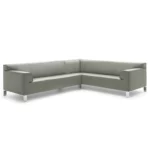 Pode INSERT Ecksofa im Leder-Bezug Fusion 1290 mushroom