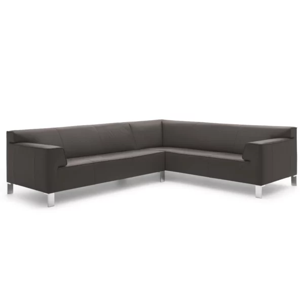 Pode INSERT Ecksofa im Leder-Bezug Fusion 2210 brownie