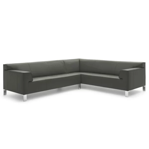 Pode INSERT Ecksofa im Leder-Bezug Fusion 3906 truffle