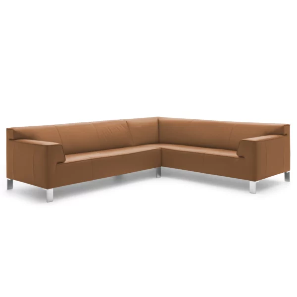 Pode INSERT Ecksofa im Leder-Bezug Neron 268 cinnamon