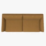 freistil 133 Sofa in der Breite ca. 202 cm aus der Vogelperspektive im Stoff-Bezug 1058 braunbeige