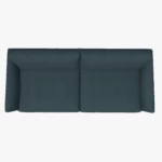 freistil 133 Sofa in der Breite ca. 202 cm aus der Vogelperspektive im Stoff-Bezug 3042 graublau