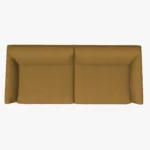 freistil 133 Sofa in der Breite ca. 202 cm aus der Vogelperspektive im Stoff-Bezug 3045 braunbeige