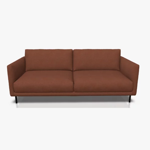 freistil 133 Sofa in der Breite ca. 202 cm im Stoff-Bezug 1057 kupferbraun