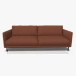 freistil 133 Sofa in der Breite ca. 222 cm im Stoff-Bezug 1057 kupferbraun