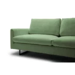 freistil 134 Sofa mit XL-Longchair im Yeti-Stoff 6574 betongrau - Detail-Ansicht