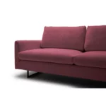 freistil 134 Sofa mit XL-Longchair im Yeti-Stoff 6575 kupferbraun - Detail-Ansicht