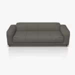 freistil 136 Sofa in der Breite ca, 223 cm im Leder-Bezug 9041 umbragrau, Semianilinleder leicht pigmentiert