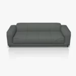 freistil 136 Sofa in der Breite ca, 223 cm im Leder-Bezug 9043 fehgrau, Semianilinleder leicht pigmentiert