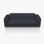 freistil 136 Sofa in der Breite ca, 223 cm im Leder-Bezug 9045 schwarzblau, Semianilinleder leicht pigmentiert