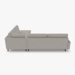 freistil 170 Ecksofa ca. 287 cm x 213 cm aus der Rueckansicht im Stoff-Bezug 4020 silbergrau