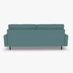 freistil 170 Sofa in der Breite ca. 203 cm aus der Rueckansicht im Stoff-Bezug 3047 taubenblau