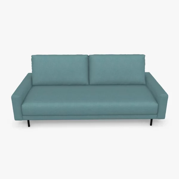 freistil 170 Sofa in der Breite ca. 203 cm im Stoff-Bezug 3047 taubenblau