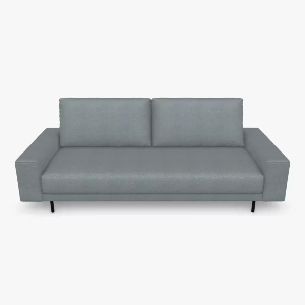 freistil 170 Sofa mit breiten Seitenteilen in der Breite ca. 220 cm im Stoff-Bezug 1055 basaltgrau