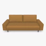 freistil 170 Sofa mit breiten Seitenteilen in der Breite ca. 220 cm im Stoff-Bezug 1058 braunbeige