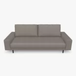 freistil 170 Sofa mit breiten Seitenteilen in der Breite ca. 220 cm im Stoff-Bezug 3040 platingrau