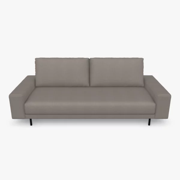 freistil 170 Sofa mit breiten Seitenteilen in der Breite ca. 220 cm im Stoff-Bezug 3040 platingrau