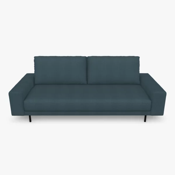 freistil 170 Sofa mit breiten Seitenteilen in der Breite ca. 220 cm im Stoff-Bezug 3042 graublau