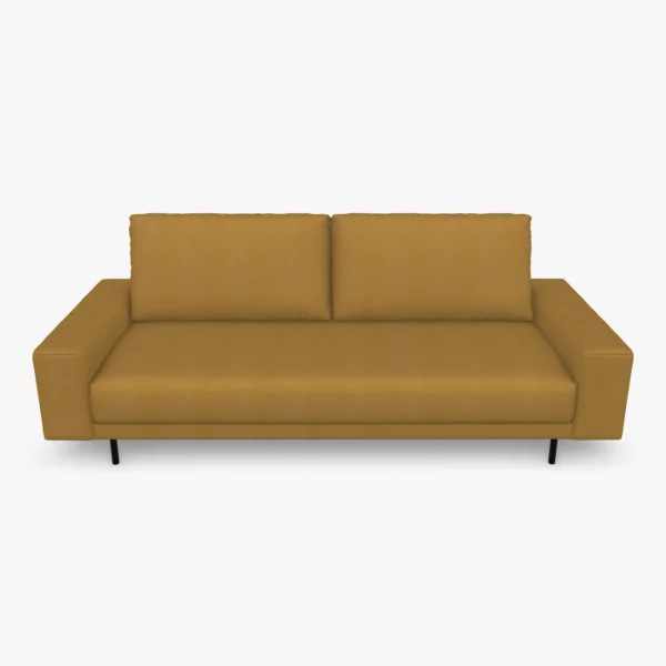 freistil 170 Sofa mit breiten Seitenteilen in der Breite ca. 220 cm im Stoff-Bezug 3045 braunbeige